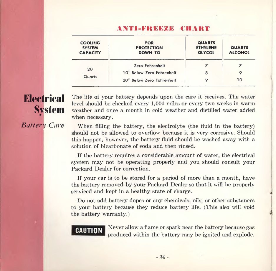 1953 Packard Owners Manual Page 70